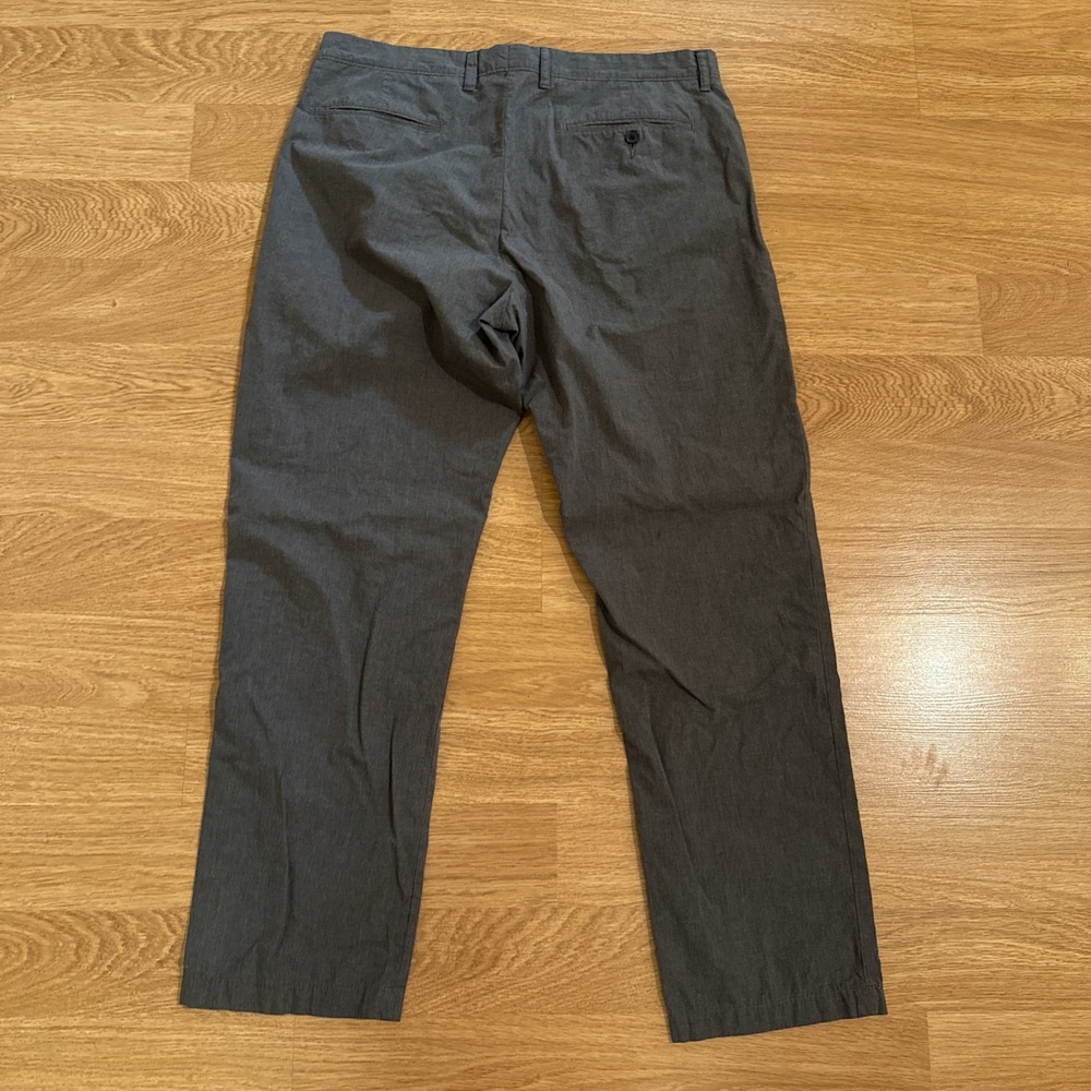 J. Crew Men's Bedford Pants Gray 35x32 (Act 36x30.5) Straight Leg 100% Cotton‎ - Picture 6 of 9